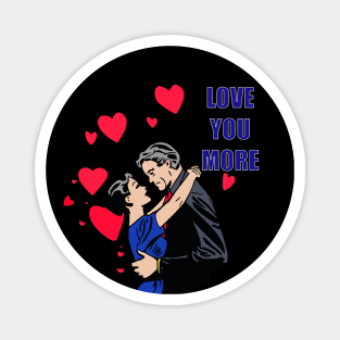 The Love of a Couple on Valentine's Day Magnet